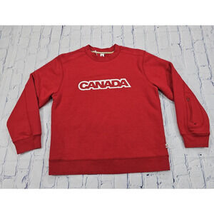 HBC 2005 Official Team Canada Olympic Red Y2K Sweatshirt BOYS SIZE 10/12